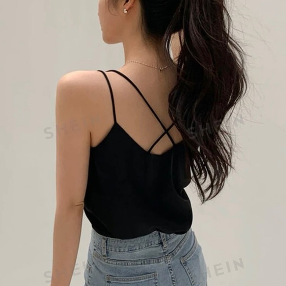 Dazy solid color loose casual tank top - Picture 2 of 6